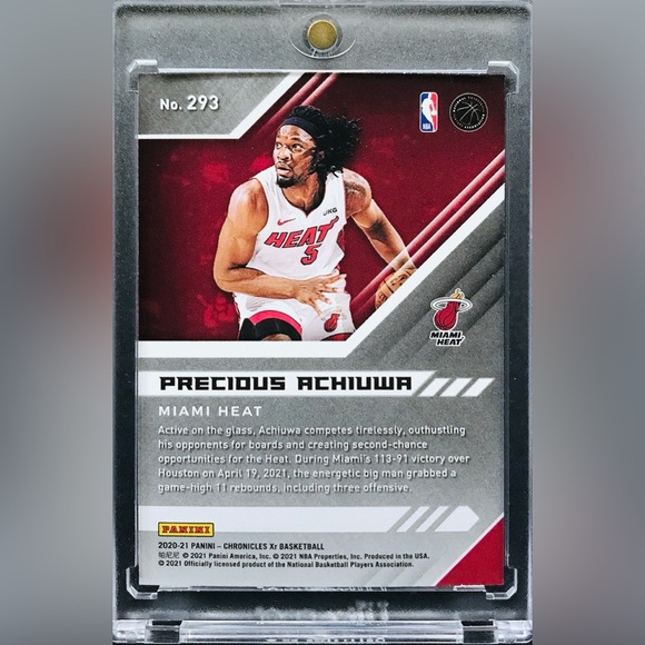 Precious Achiuwa RC - 2020-21 Panini Chronicles XR #293 - Picture 2 of 2